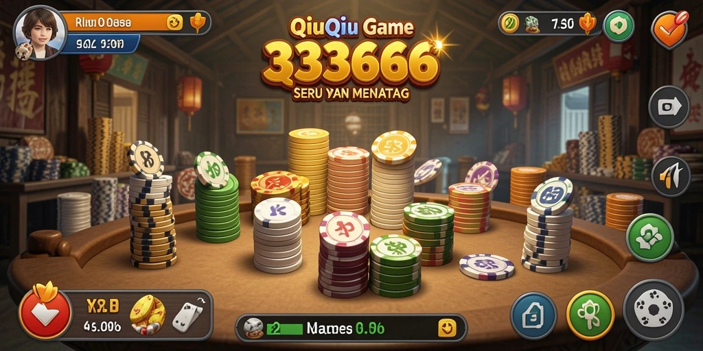 Tampilan menarik dari gameplay QiuQiu 333666.