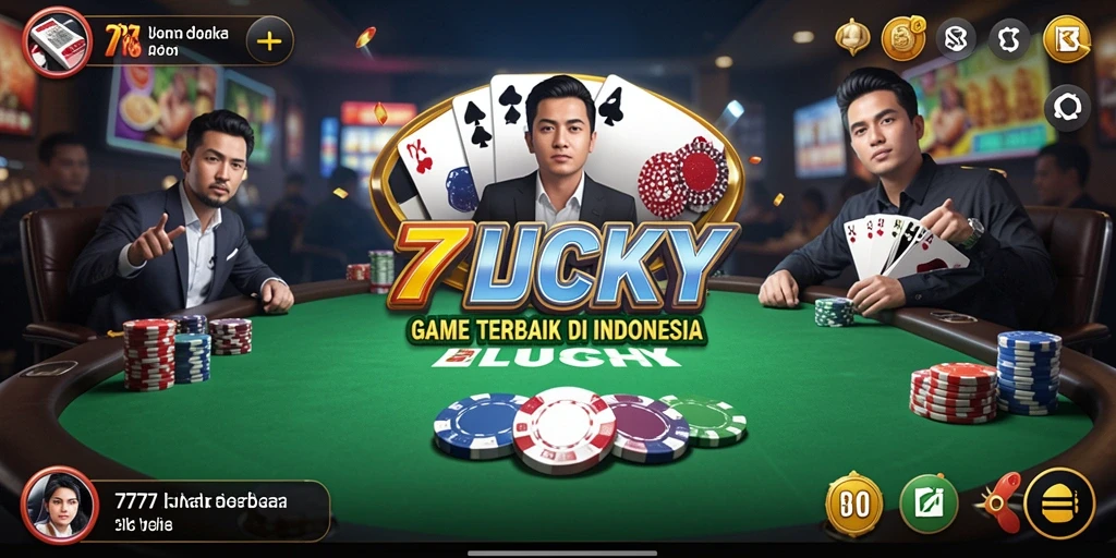 Tampilan gameplay poker yang seru dan mendebarkan.