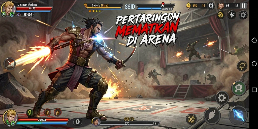 Screenshot gameplay <strong>88ID</strong> menampilkan aksi pertarungan seru.