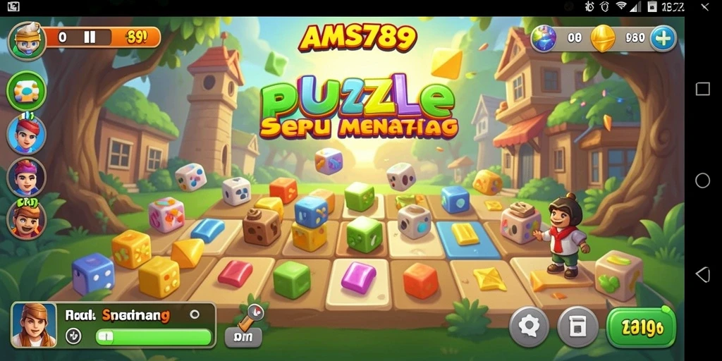 Tampilan gameplay seru dari AMS789 yang menantang kemampuan berpikir.