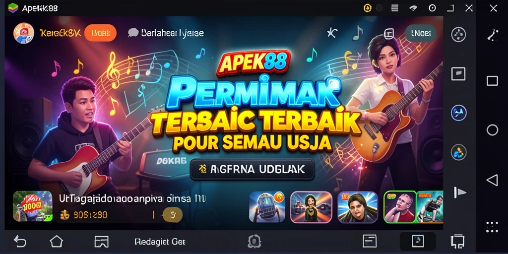 Tampilan gameplay APEK88 yang seru dan interaktif.