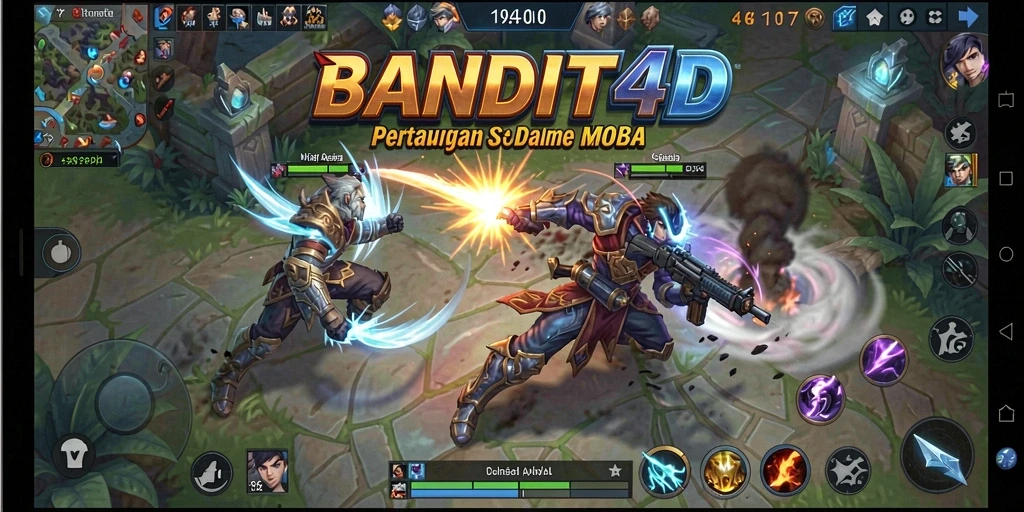 Tampilan gameplay seru dan mendebarkan di BANDIT4D.