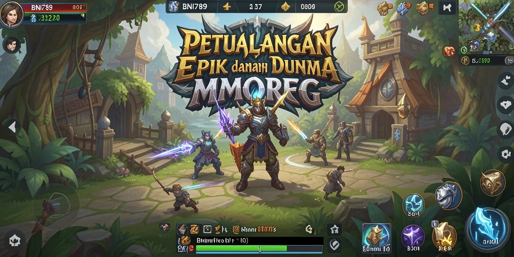 Gameplay seru dari BNI789 dalam dunia MMORPG.