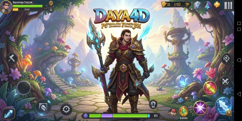 Screenshot dari gameplay <strong>DAYA4D</strong> yang menunjukkan pertarungan epik dan karakter yang kuat.