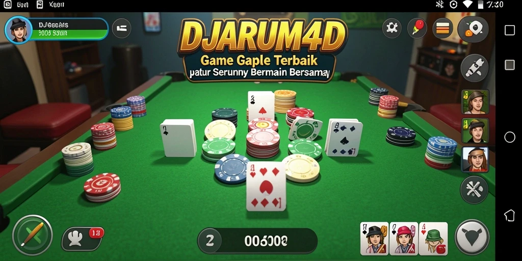 Tampilan gameplay Gaple yang seru dan interaktif.