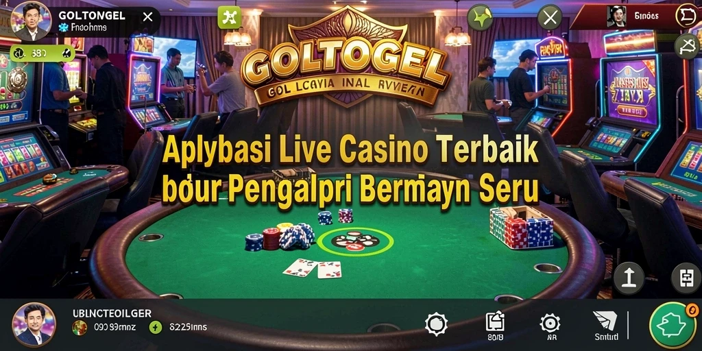 Tampilan menarik GOLTOGEL saat bermain Live Casino.