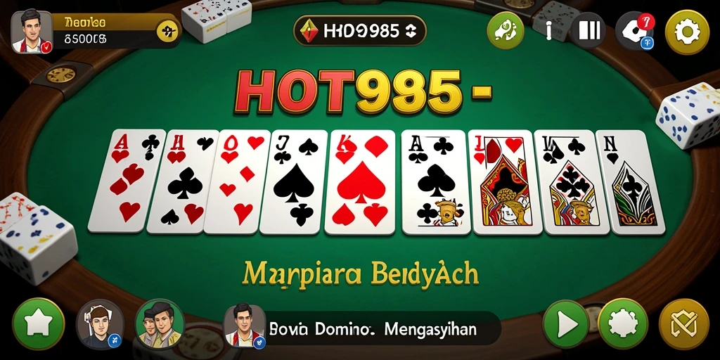 Tampilan gameplay seru dan interaktif permainan Domino.