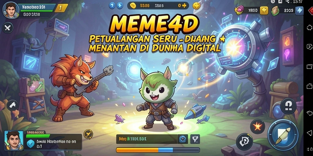 Screenshot gameplay menunjukkan karakter dalam aksi petualangan seru.