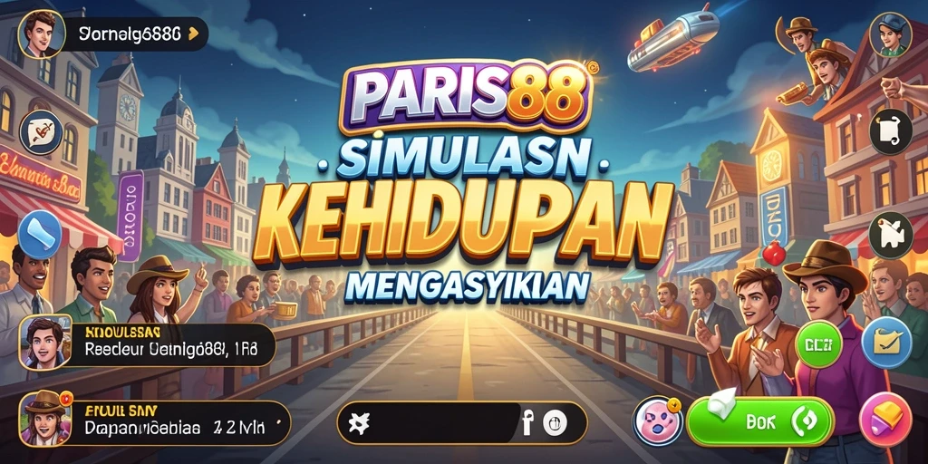 Tampilan gameplay menarik dari PARIS88 yang menampilkan kehidupan Paris.