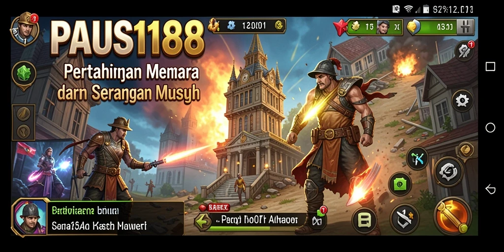 Tampilan gameplay menarik dari PAUS188 dengan aksi Tower Defense yang mendebarkan.