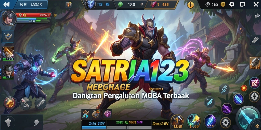 Tampilan gameplay SATRIA123 dengan karakter dan pertarungan seru.