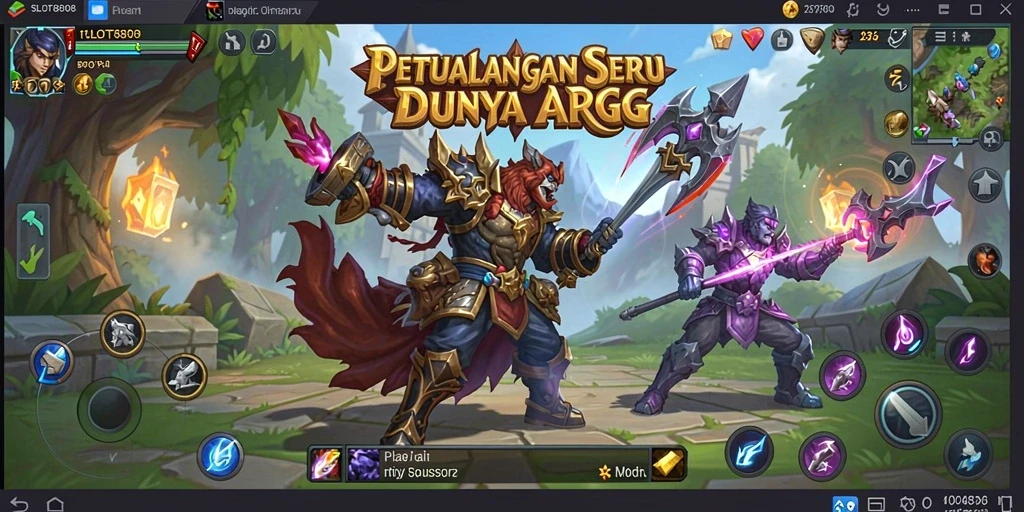 Tangkapan layar menunjukkan aksi seru gameplay ARPG SLOT8808.