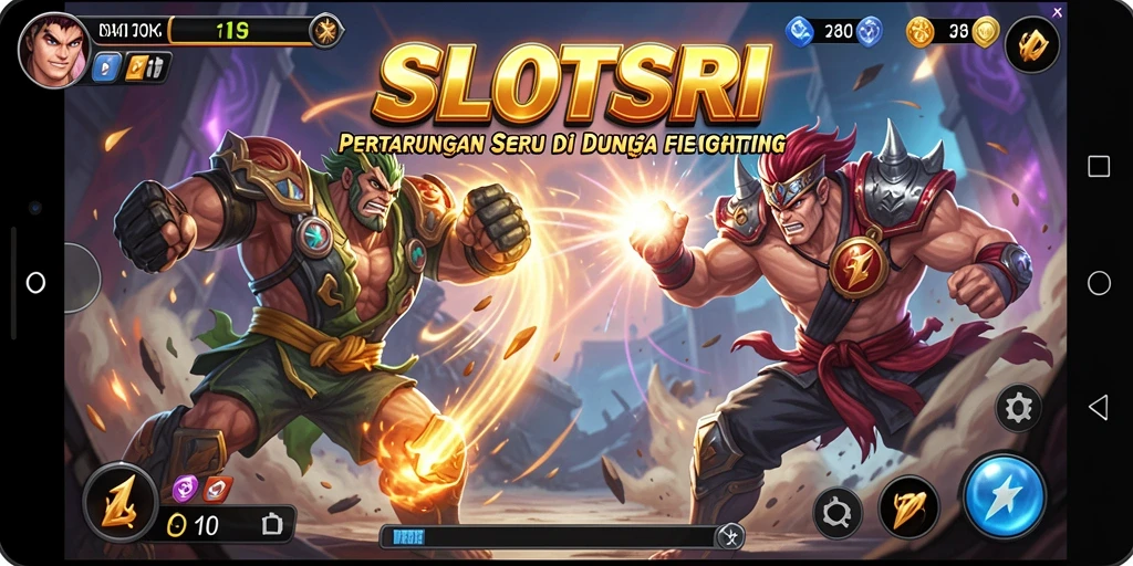 Screenshot SLOTSRI menampilkan aksi pertarungan yang mendebarkan.