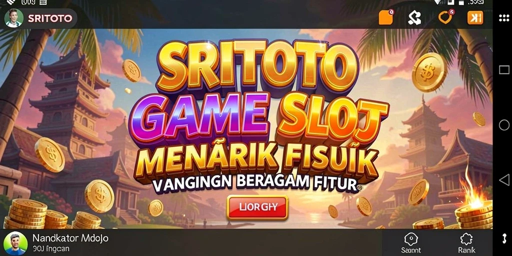 Tampilan gameplay menarik Slot SRITOTO yang penuh warna.