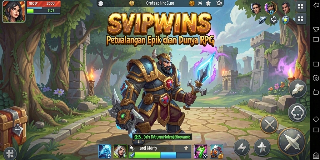 Screenshot SVIPWINS dengan gameplay RPG yang menarik.