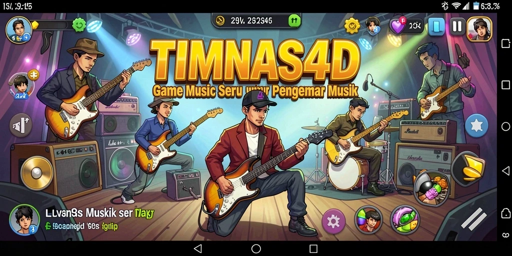 Tampilan gameplay yang penuh warna dan menarik dalam TIMNAS4D.