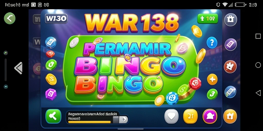 Tampilan gameplay menarik di WAR138 dengan suasana Bingo yang seru.